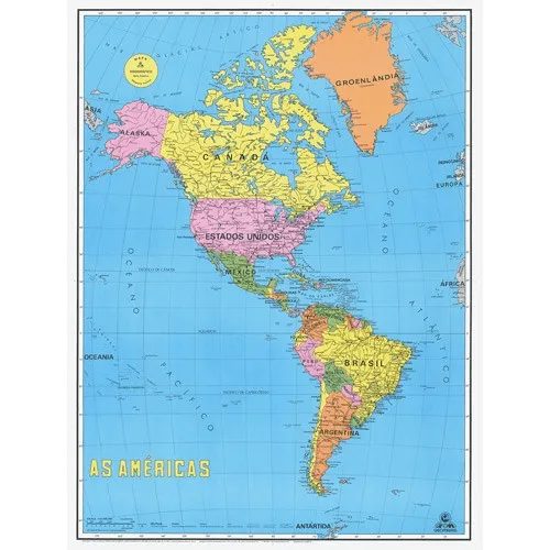 Mapa continente americano politico completo - Imagui
