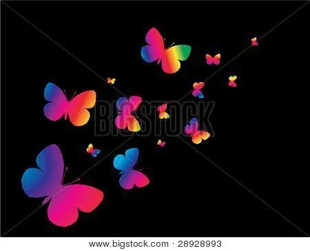 Imagenes de mariposas con fondo negro - Imagui