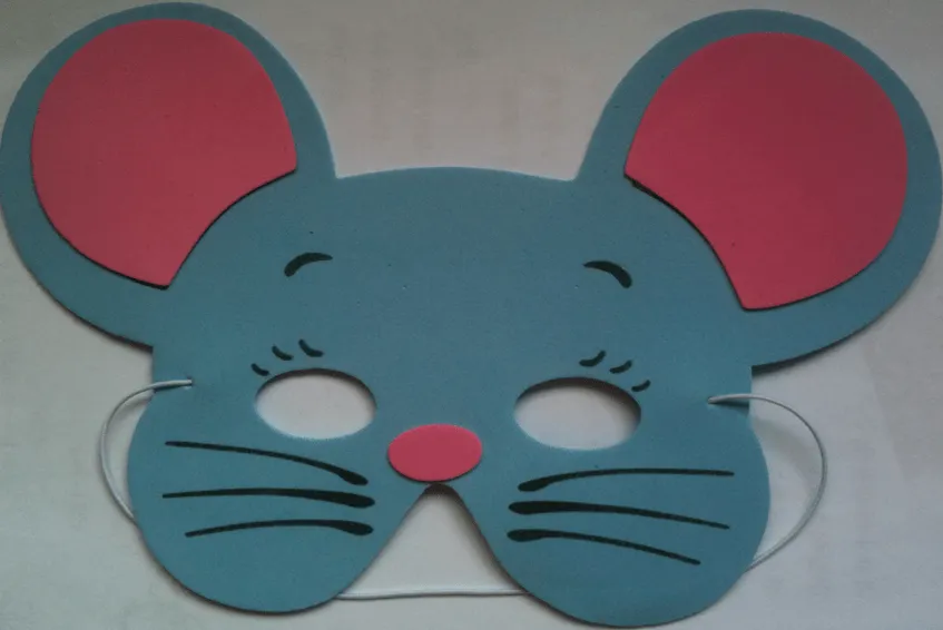 Mascara de raton en goma eva - Imagui