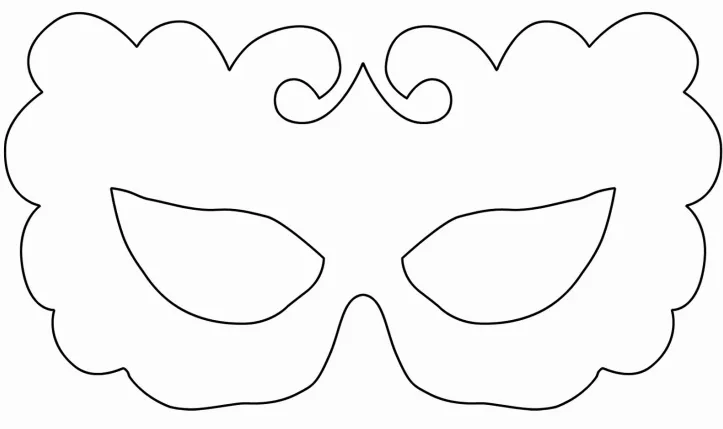 Moldes de mascaras de carnaval - Imagui