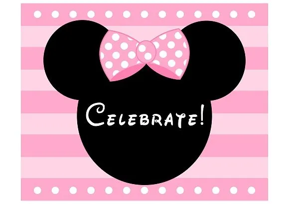 FREE PINK Minnie Mouse Birthday Party Printables from Printabelle ...