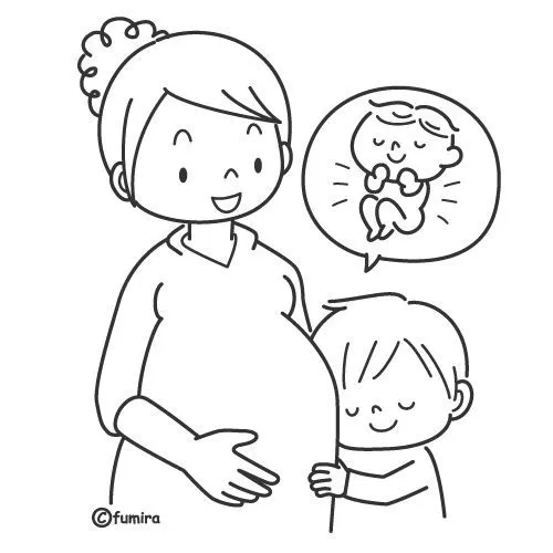 Dibujos de embarazadas para pintar - Imagui