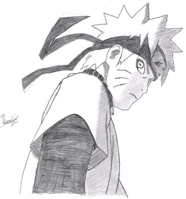 Dibujos hechos a lápiz de Naruto - Imagui