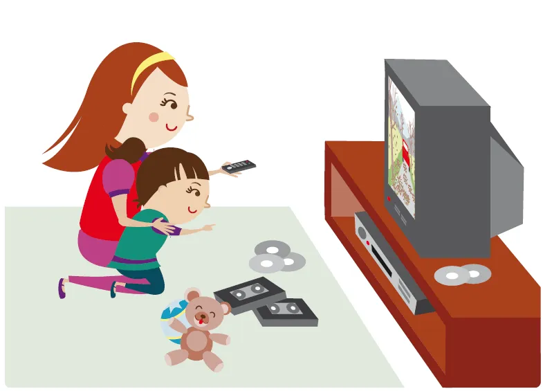 Dibujo de niño viendo television - Imagui