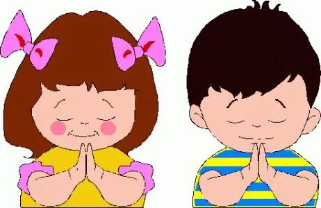 Imagenes de niños rezando en caricatura - Imagui