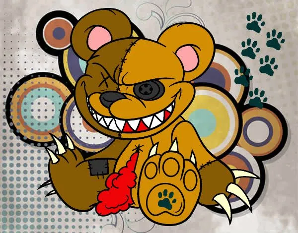 Dibujo de oso asesino pintado por Emo_ en Dibujos.net el día 21-06 ...