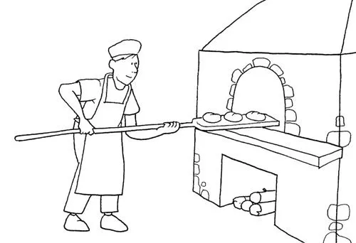 Imágenes de como se hace el pan para colorear - Imagui