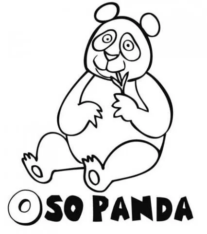 Imprimir dibujos para colorear : Oso panda