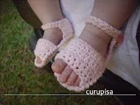 Imagenes y patrones de sandalias de bebé de ganchillo - Imagui