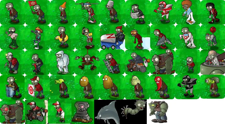 Imagenes de todos los personajes de plantas vs zombies - Imagui