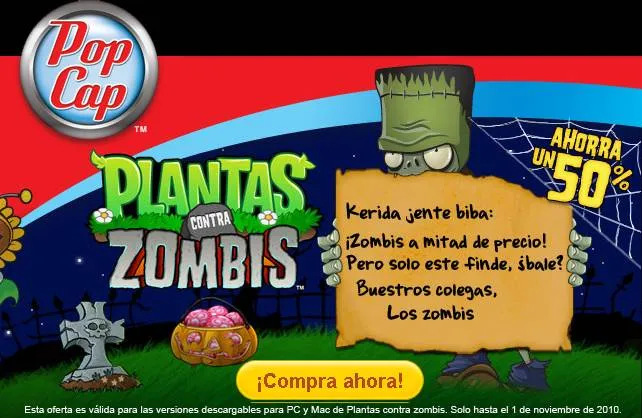 Halloween Zombis vs Plantas | MANU