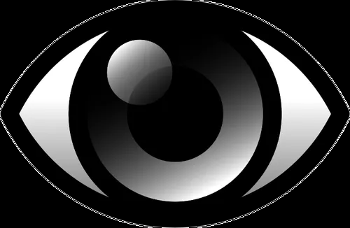 Imágenes Prediseñadas Vector de ojo negro con reflejo | Vectores ...