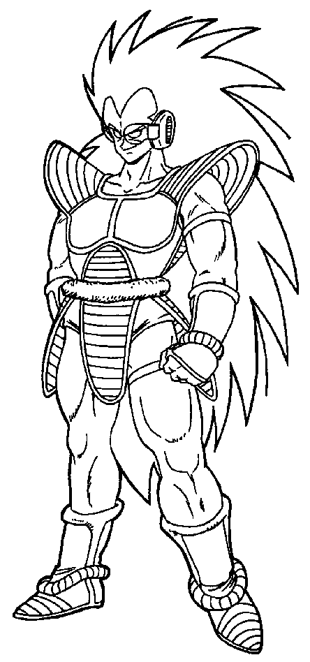 raditz dbz Colouring Pages