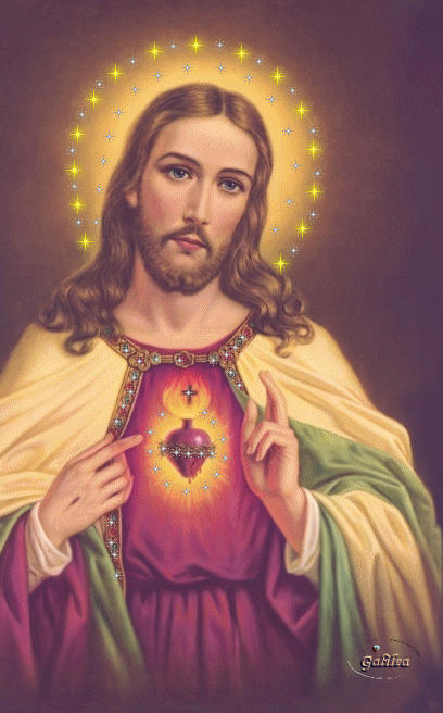 Dibujo del corazon de Jesus - Imagui