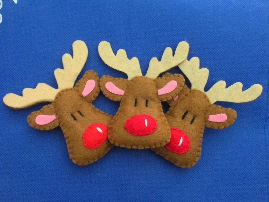 Imágenes de renos navideños en fieltro - Imagui