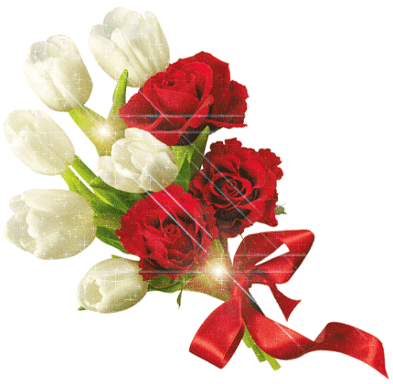 imagenes de Rosas romanticas animadas y flores con brillo ...
