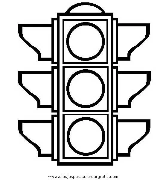 Dibujo de semaforo peatonal para colorear - Imagui