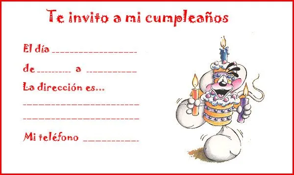 Fondos para invitaciónes de cumpleaños infantiles - Imagui