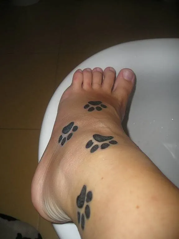 Tatuajes de huella de gato - Imagui