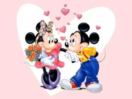 Imagenes de Mickey Mouse con frases de amor - Imagui