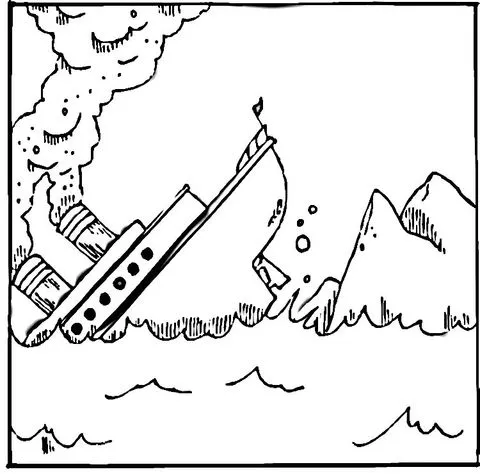 Titanic coloring page | Super Coloring