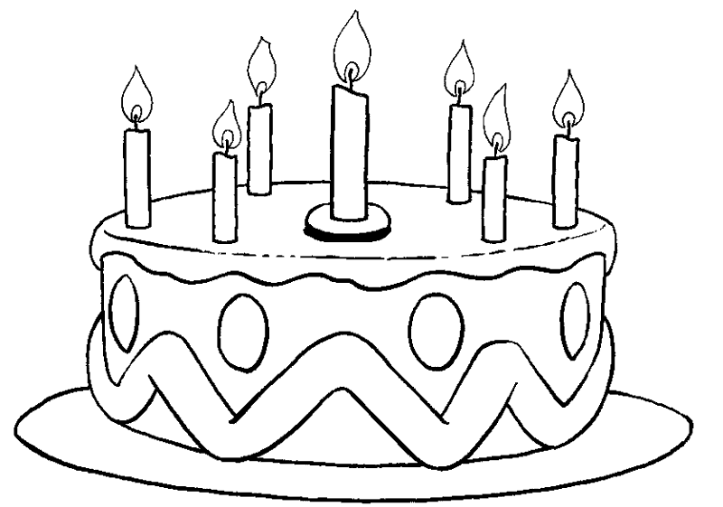 Imágenes de tortas de cumpleaños para imprimir y colorear ...