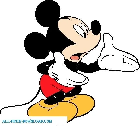 Mickey Mouse 003 Vector de dibujos animados - vectores gratis para ...