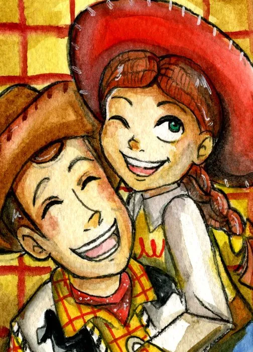 Woody and Jessie .ACEO. by ~Daishota on deviantART Woody and Jessie .ACEO. by ~Daishota on deviantART