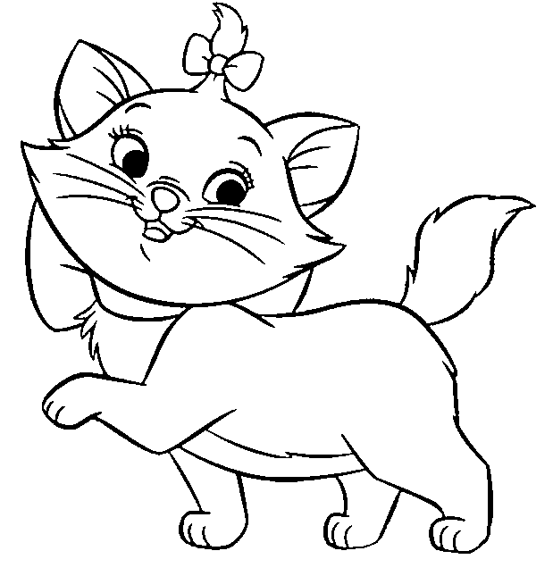 La gatita marie para dibujar - Imagui
