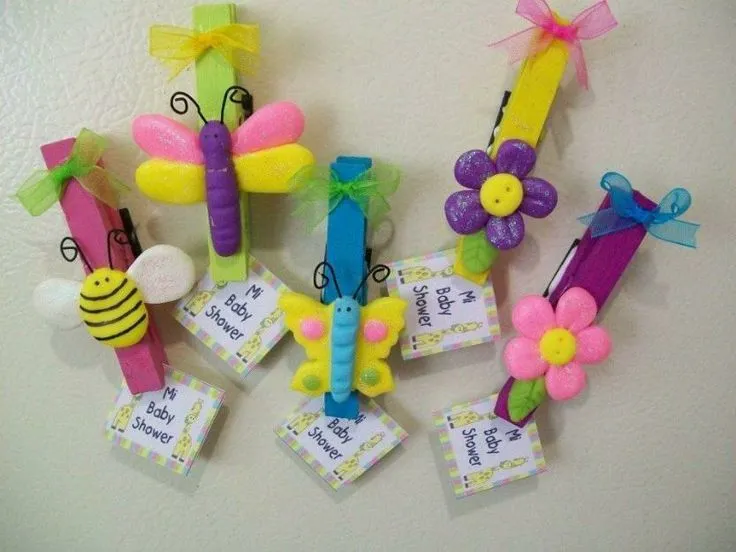 Clips y pinzas decorados para para cumpleaños | polyclay | Pinterest