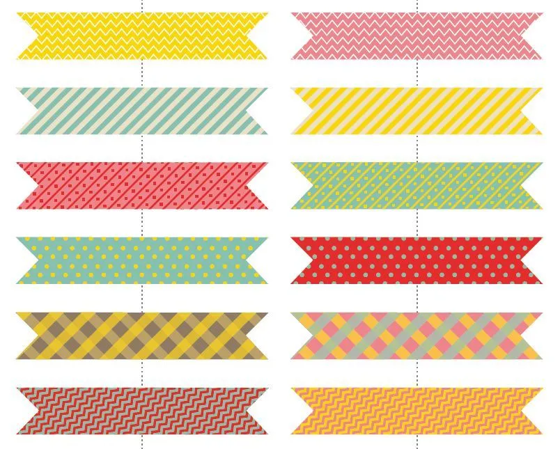 Imprimibles: Banderines para cupcakes y canapés. | Fuxia Atelier