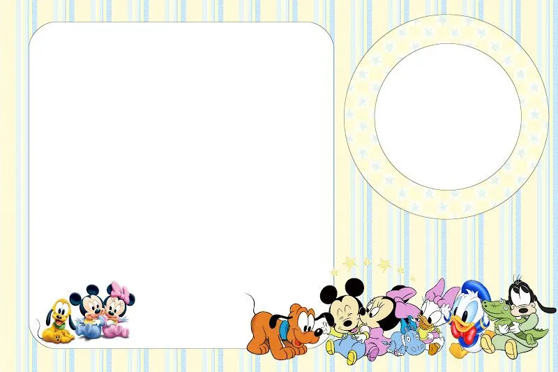 Baby Disney Unisex - Kit Completo com molduras para convites ...