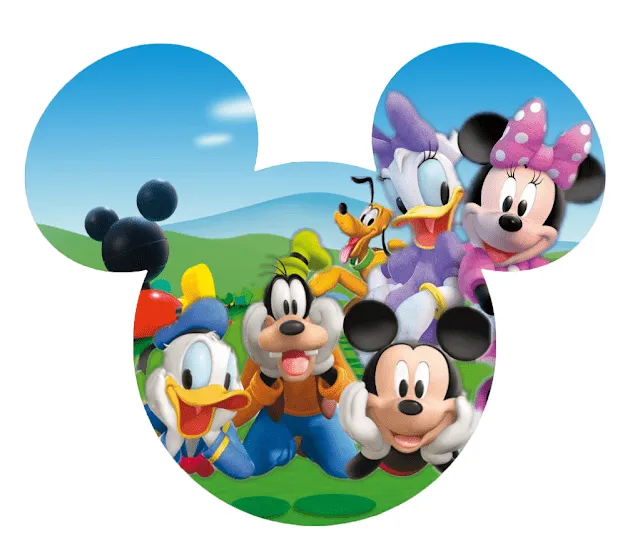 Imprimibles de Mickey y sus amigos en cabezas de Mickey. | Ideas y ...
