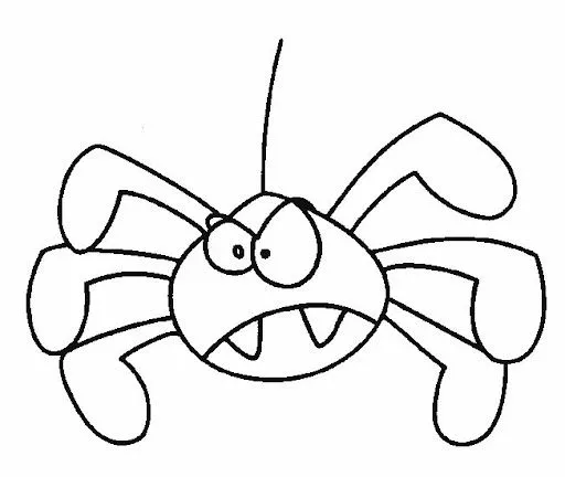 Dibujos para colorear arañas infantiles - Imagui