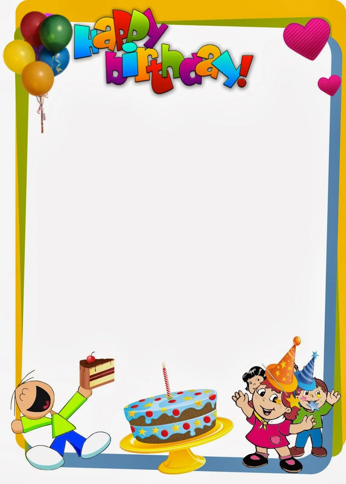 BORDERS FOR KID: DISEÑO GRAFICO CUMPLEAÑOS FELIZ BORDERS FOR KID: DISEÑO GRAFICO CUMPLEAÑOS FELIZ