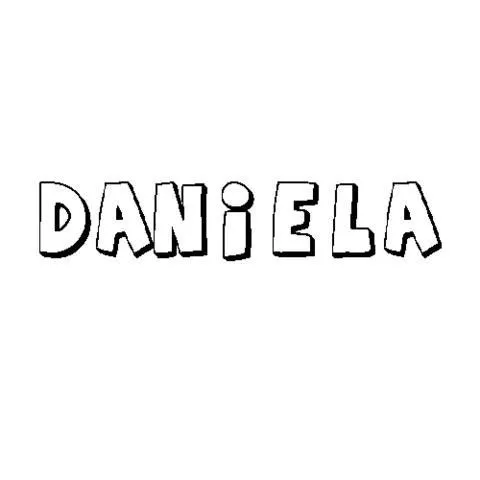 Imprimir: DANIELA: Dibujos para colorear
