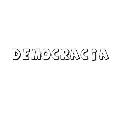 Imprimir: DEMOCRACIA: Dibujos para colorear