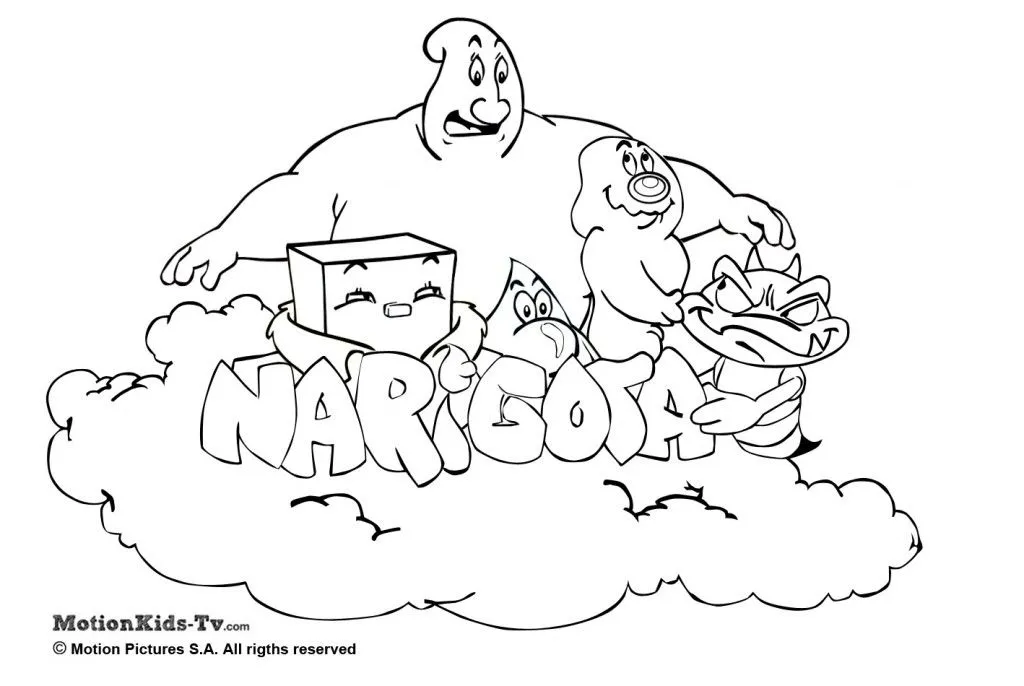 Dibujos para colorear de Narigota, la gota de agua | MotionKIDS-tv.  Entretenimiento para niños: Vídeos dibujos, juegos, actividades y  descargables