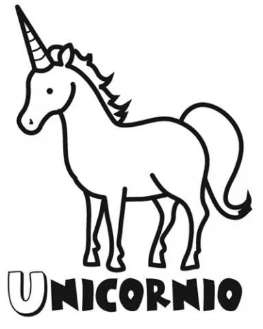 Imprimir dibujos para colorear : Unicornio