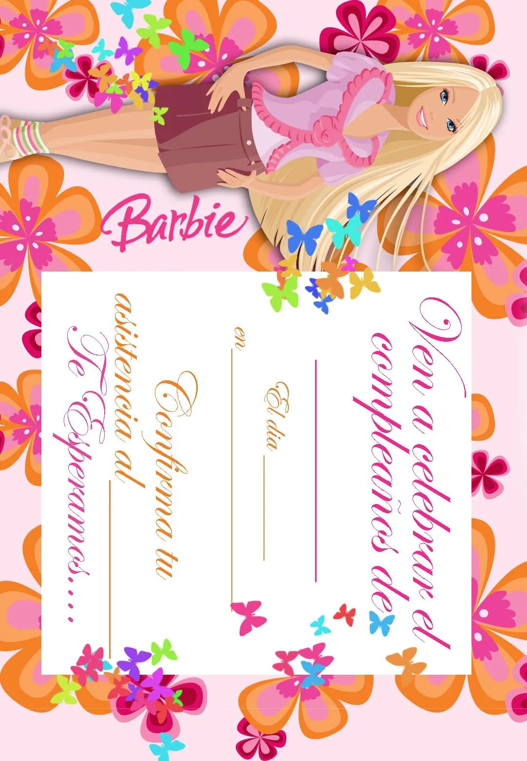 ... Imprimir gratuitamente tarjetas de invitación con el tema de Barbie ... Imprimir gratuitamente tarjetas de invitación con el tema de Barbie