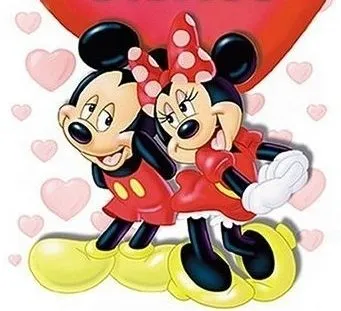 Mickey y mimi besandose - Imagui