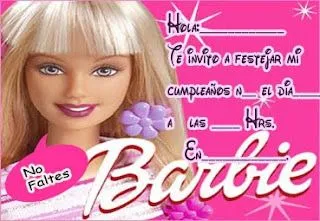 Barbie | Tarjetas de cumpleaños para imprimirTarjetas de Cumpleaños ...