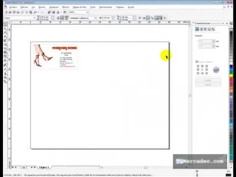 Como imprimir Tarjetas de Presentacion en Corel Draw - YouTube