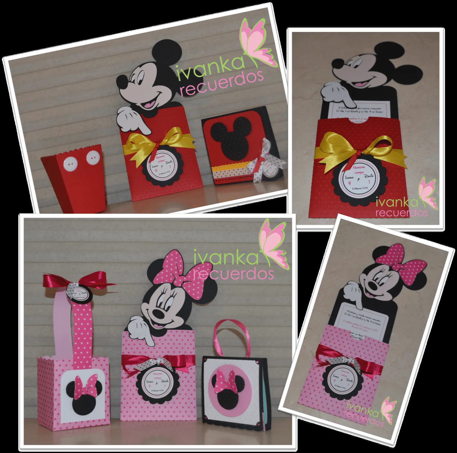 In Love With Scrap: Mickey Mouse invitaciones y Minnie