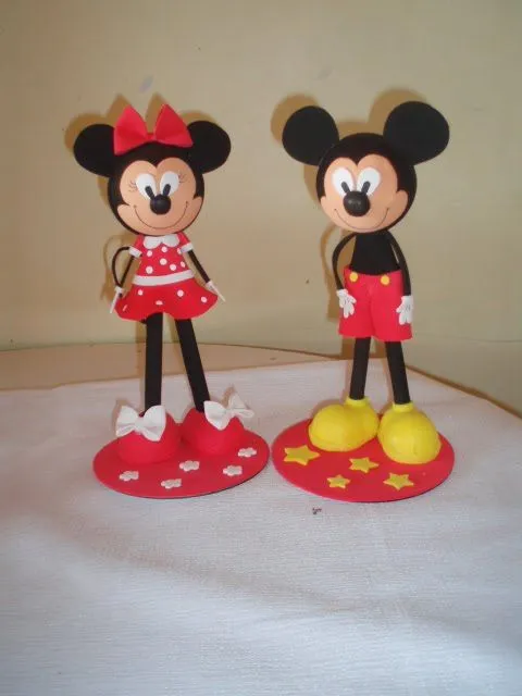 Molde de la fofucha de Minnie y Mickey - Imagui
