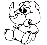 ... infantiles para pintar y colorear: BEBE RINOCERONTE PARA PINTAR ... infantiles para pintar y colorear: BEBE RINOCERONTE PARA PINTAR