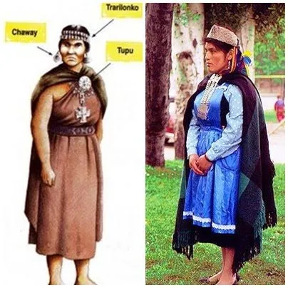 Información Pueblo Mapuche: Vestimenta Mujer Mapuche