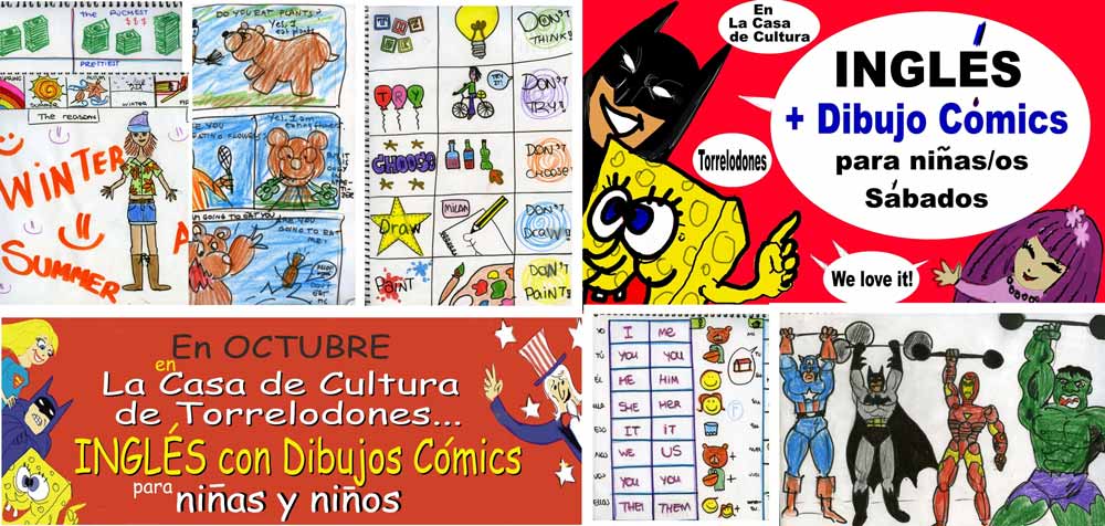 Inglés + Dibujo de Cómic: Novedoso Curso para Niños desde enero en ...