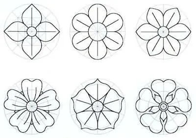 Inspiracion hecha a mano: Plantillas de flores Inspiracion hecha a mano: Plantillas de flores