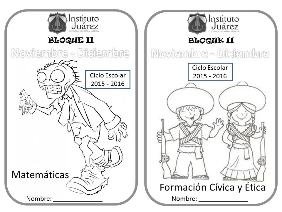 Instituto Juárez 5° Primaria: Portadas de español segundo bimestre para  imprimir